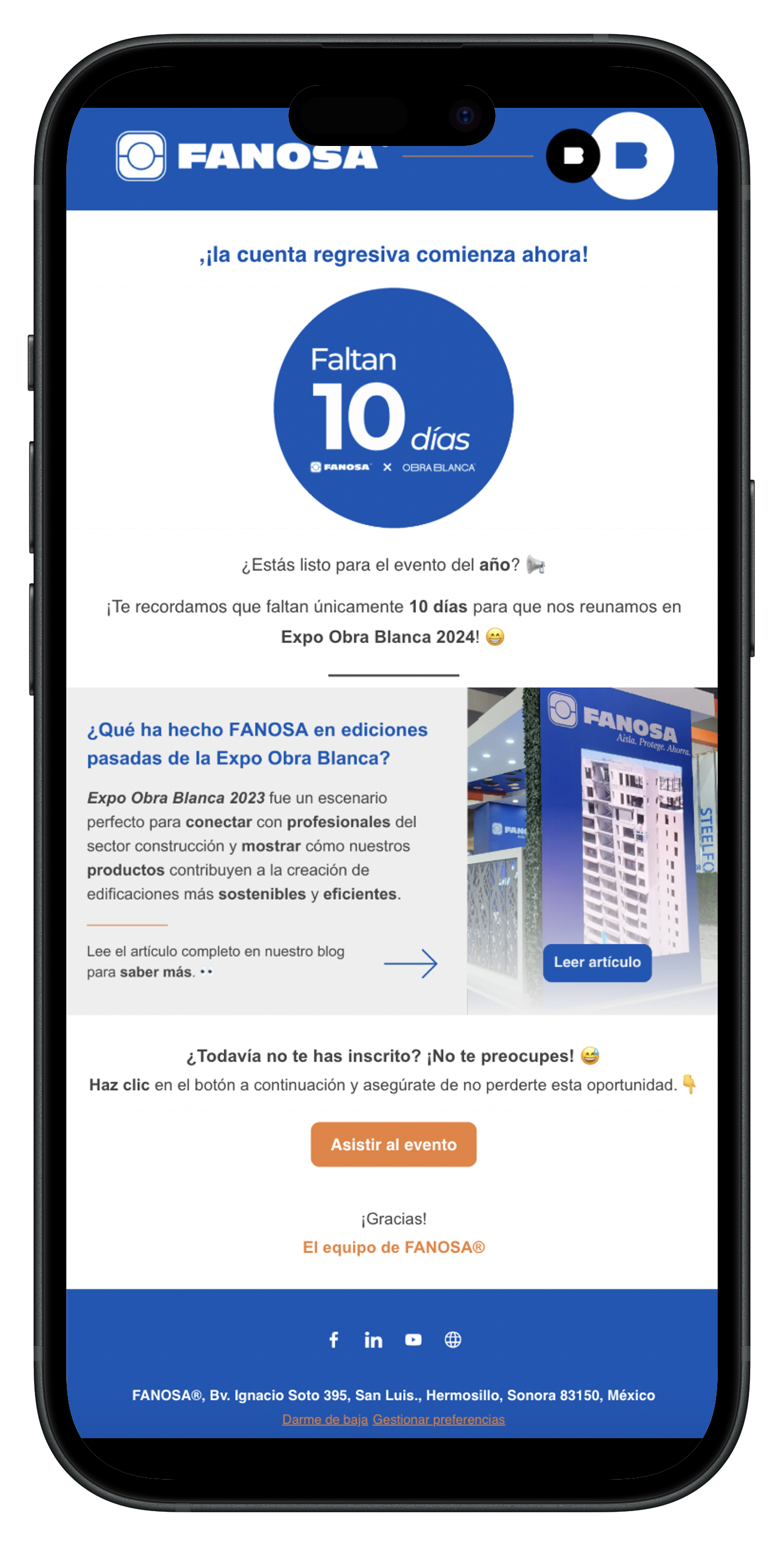 Correo 10 dias-portrait Landing Expo Obra Blanca Mockup