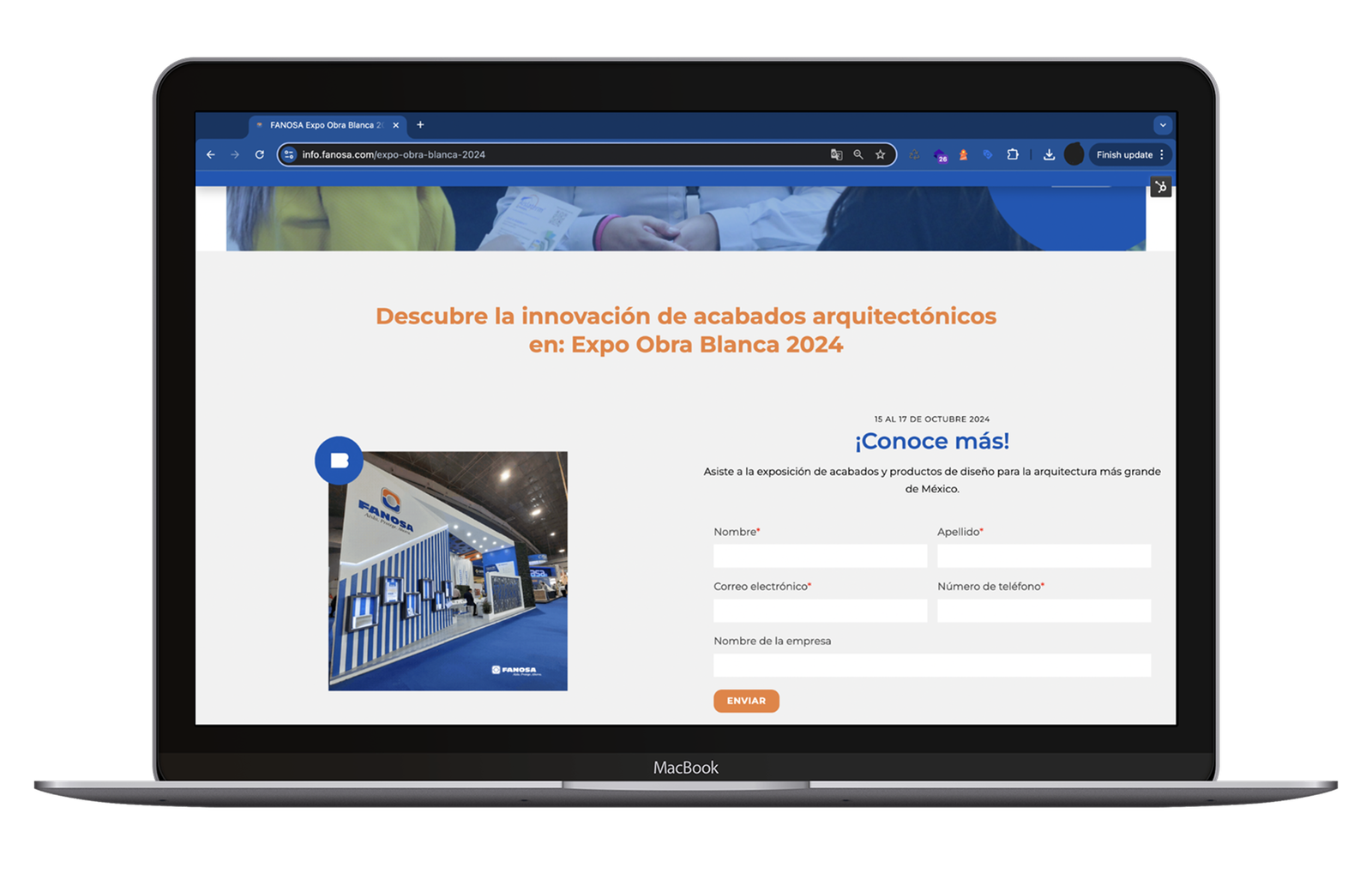 landing eob2024-front 1 Landing Expo Obra Blanca Mockup